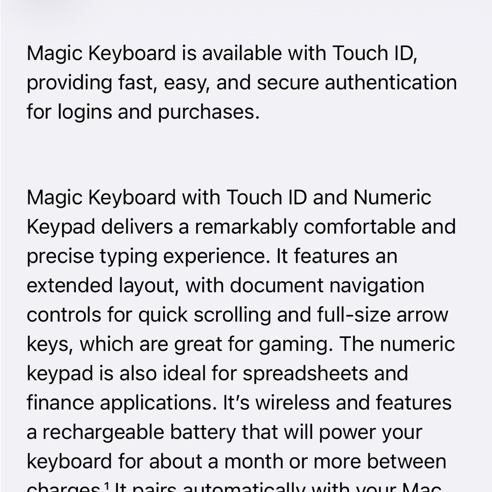 NWT - Apple Magic Keyboard with Touch ID - Picture 7 of 10